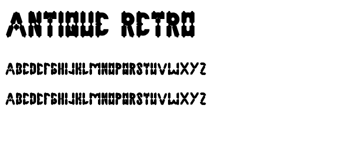 antique retro font